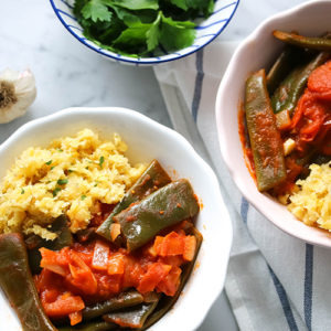 snijbonen in tomatensaus