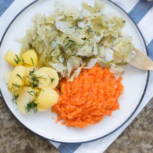 Polish cabbage and potatoes
