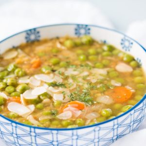 one pot protein peas soup