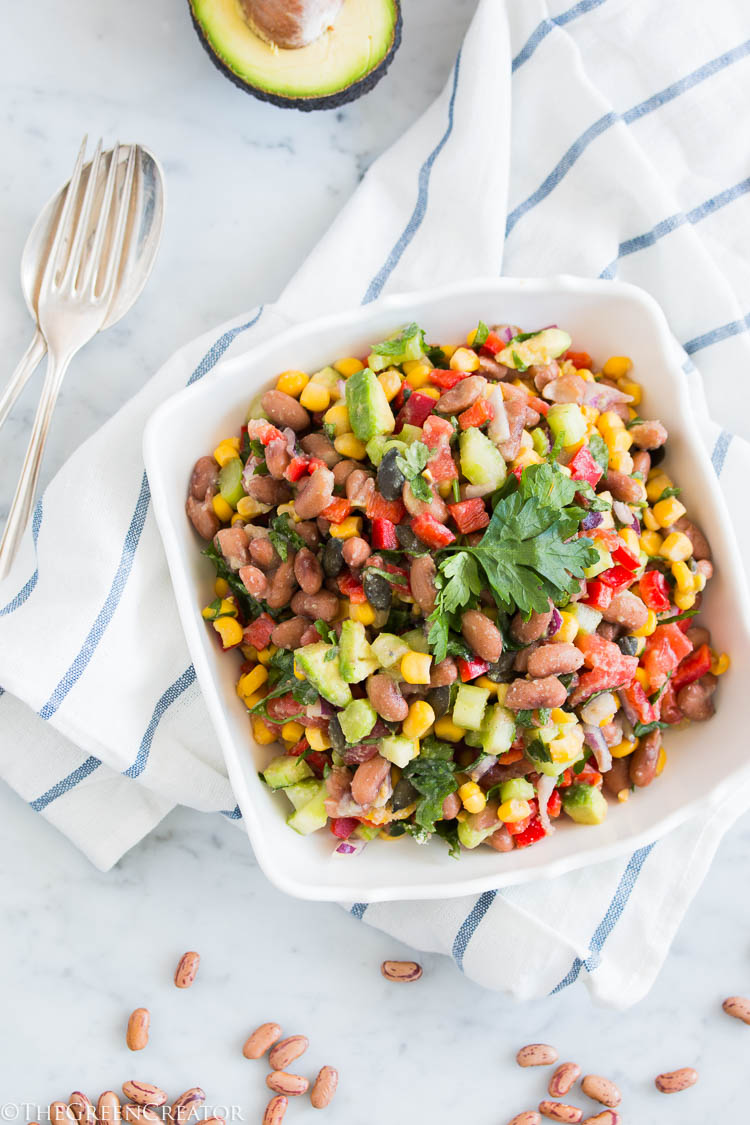 Pinto Bean Salad with Salsa Dressing